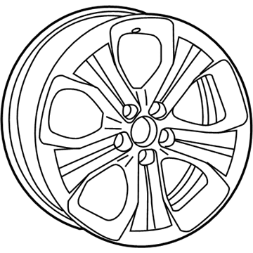 Mopar 5VC271XFAA Aluminum Wheel