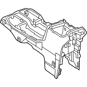 thumbnail image 2 of Mopar Floor Console Base – 1NN14XDVAB – For Dodge Ram 1500 2500 3500 (09-12) 2 of 6