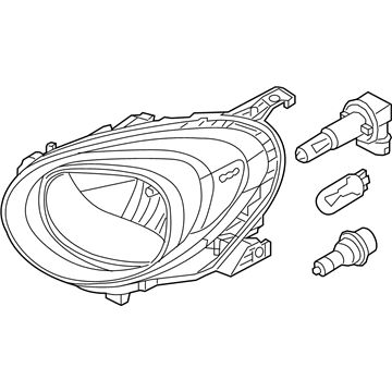 68285244AA Mopar Headlamp Illustration 1 of 1