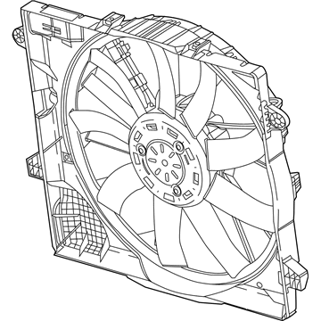 2019 Jeep Wrangler Cooling Fan Assembly - 68272755AC
