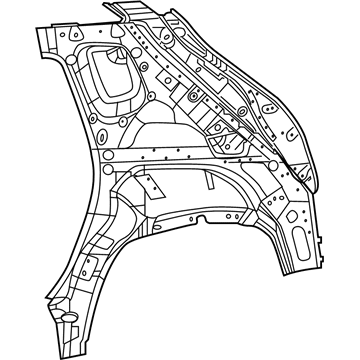 Mopar 68408648AB Quarter Inner