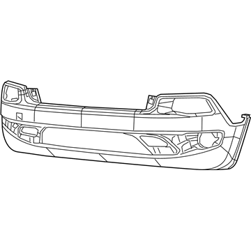 Mopar 68232095AD Front Lower Bumper Cover