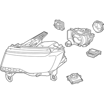 Mopar 55112916AC Headlight Assembly Right