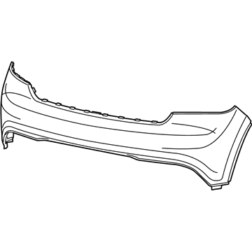 Mopar 1XV03TZZAB Front Upper Bumper Cover