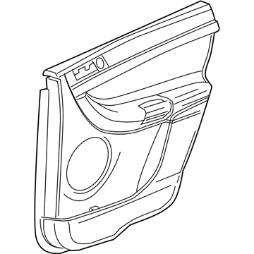 Mopar 1BF151DAAB Panel-Rear Door Trim