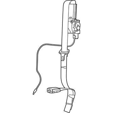 Mopar 6KC70TX7AC 2Nd Row Seat Belt And Retractor