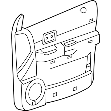 Mopar 5JQ191J3AE Panel-Front Door Trim