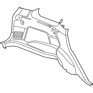 Mopar 5HS361DVAH Panel-Quarter Trim