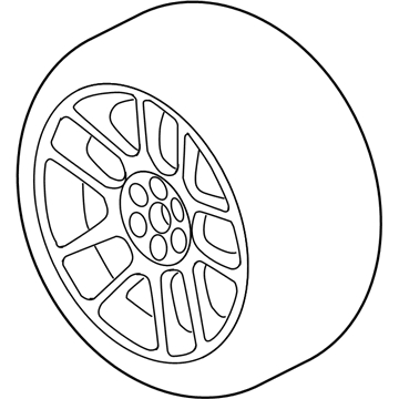 Mopar 5181333AA Aluminum Wheel Front