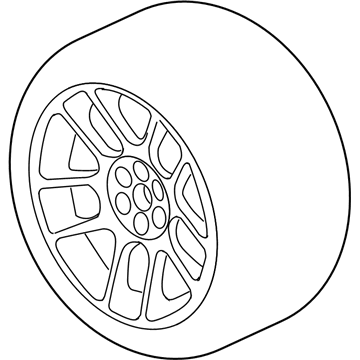 Mopar 5181334AA Aluminum Wheel Rear