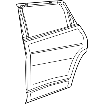 Mopar 68110161AD Door-Rear