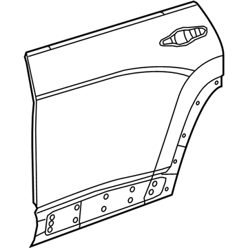 Mopar 68442763AA Rear Door Outer Repair