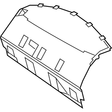 Mopar 1LM49HL1AF Panel-Rear Shelf