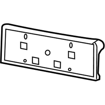 Mopar 5VF28RXFAA Bracket-License Plate