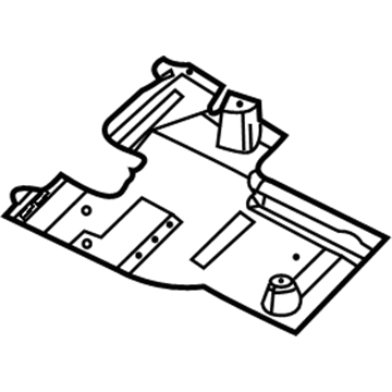 Mopar 68254965AA Shield-Floor Pan