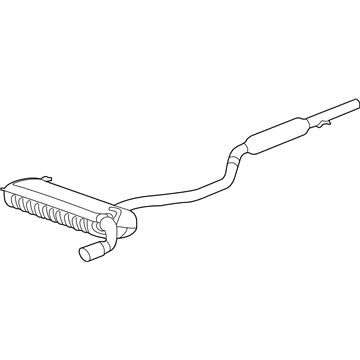 Mopar 52022316AE Exhaust Muffler And Tailpipe