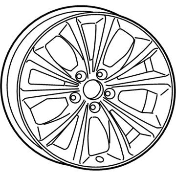 Mopar 1WM46DD5AA Aluminum Wheel
