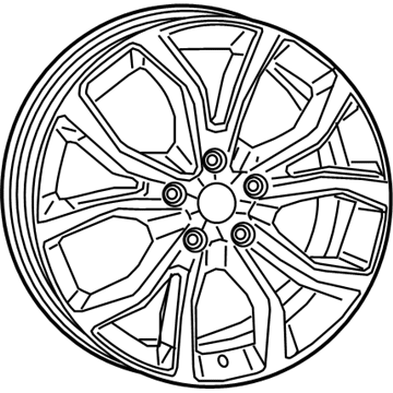 Mopar 6QP26NTSAA Aluminum Wheel