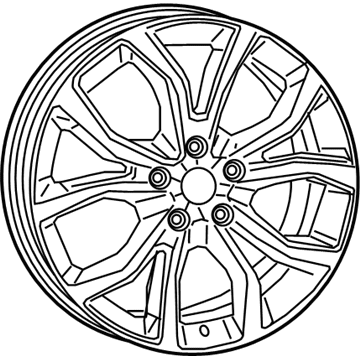 Mopar 5ZR77AAAAA Aluminum Wheel