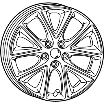 Mopar 6QE64NTSAA Aluminum Wheel