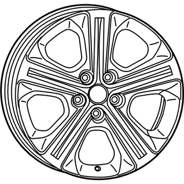 Mopar 5NX50AAAAA Aluminum Wheel