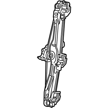 Mopar 68248215AA Front Door Window Regulator 68248215AA Mopar Front Door Window Regulator Illustration 1 of 1
