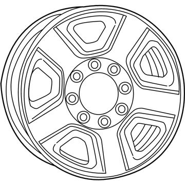 Mopar 1XA75S4AAA Steel Wheel