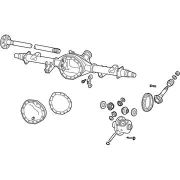 Mopar 5146387AG Axle-Rear Complete