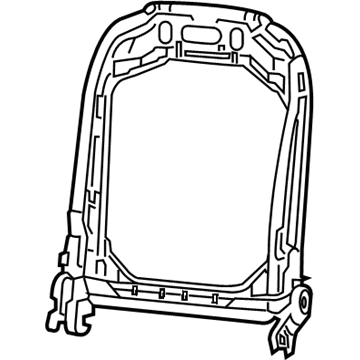 Mopar 68276610AH Frame-Front Seat Back