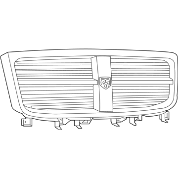 Mopar 55078015AD Grille-Radiator