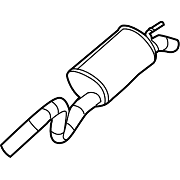 Mopar 52103712AF Exhaust Muffler And Tailpipe