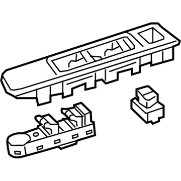 Mopar 5UW63LXHAA Sw&Bezel-Front Door