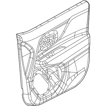 Mopar 5VZ09LXHAA Panel-Front Door Trim