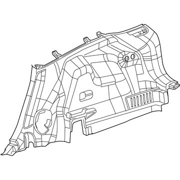 Mopar 6BD581S4AF Panel-Quarter Trim