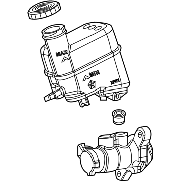 2018 Jeep Compass Brake Master Cylinder - 68347156AC