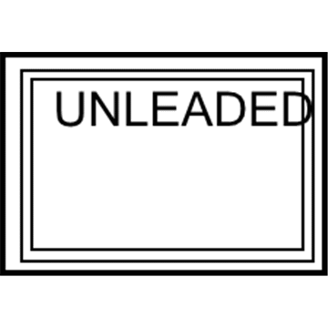 Mopar MB348422 Label-UNLEADED Fuel Only