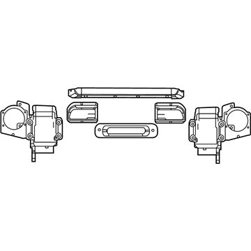 Mopar 68159377AE Mounting Kit-Front Bumper