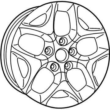 Mopar 5RJ43AAAAB Aluminum Wheel