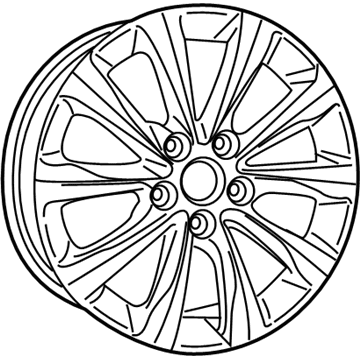 Mopar 5RJ39GSAAA Sparkle Silver Aluminum Wheel