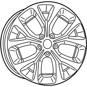 Mopar 5RJ491STAB Aluminum Wheel