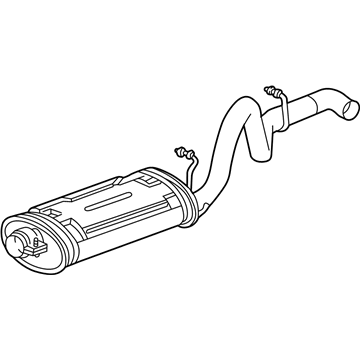 Mopar 52019241AF Exhaust Muffler And Tailpipe