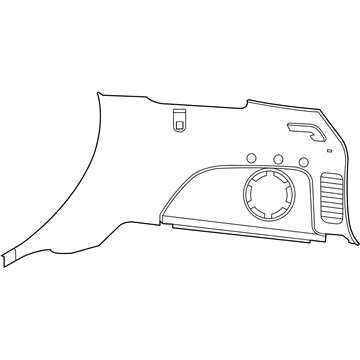 Mopar 6LP37DX9AA Panel-Quarter Trim