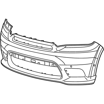 Mopar 6PN54TZZAA Front Upper Bumper Cover