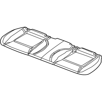 Mopar 5XH72DX9AA Rear Seat Back Cover Right