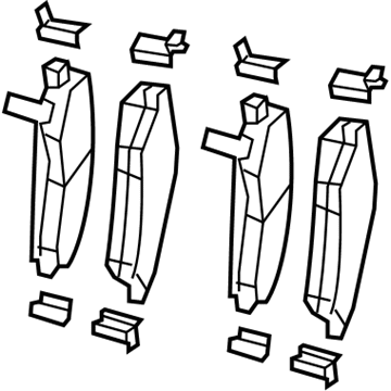 2018 Jeep Wrangler Brake Pad - 68386838AA