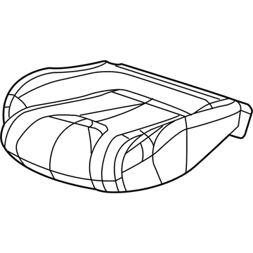 Mopar 5SJ03DX9AA Front Seat Cushion Cover Left