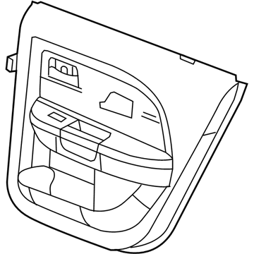 Mopar 1GH801T1AA Panel-Rear Door Trim