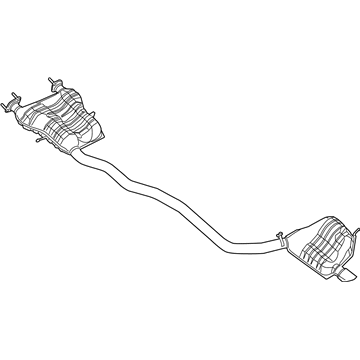 2013 Jeep Grand Cherokee Muffler - 68083404AH