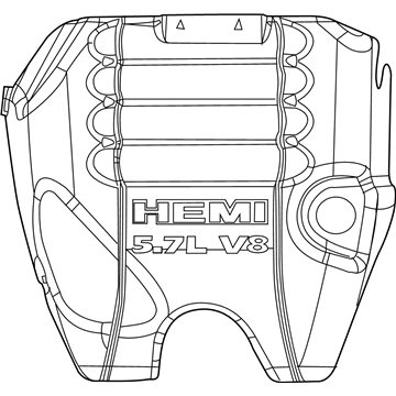 2019 Ram 1500 Engine Cover - 68038749AF