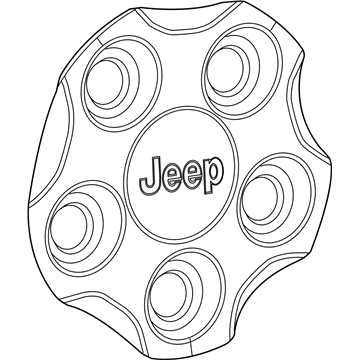 Mopar 5VL55RXFAA Wheel Center Cap